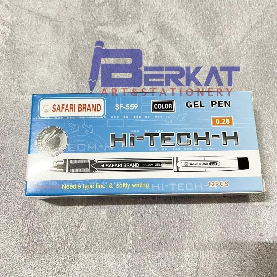 

Terlaris [1 Pack] Safari Ballpoint Pen Gel Hi-Tech 0.28Mm -100