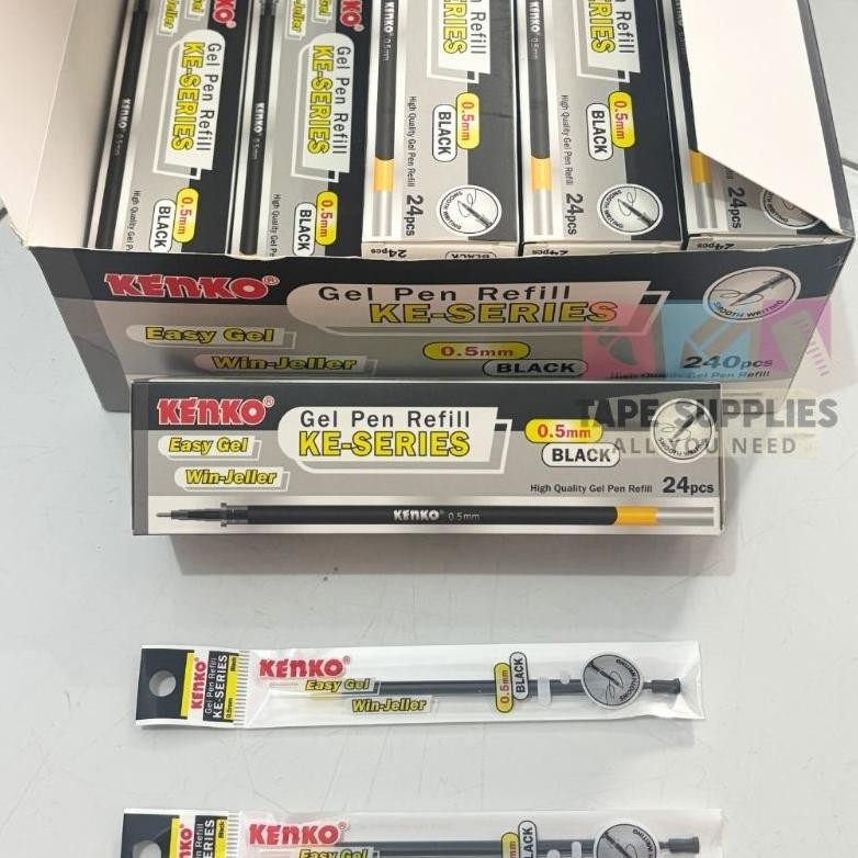 

Cod (24 Pcs) Kenko Gel Pen Refill / Isi Pulpen / Isi Pen Easy Gel / Ke Series Be09