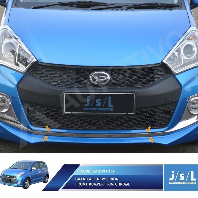 TERMURAH - Grand All New Sirion List Bumper Depan/Front Bumper Trim Chrome