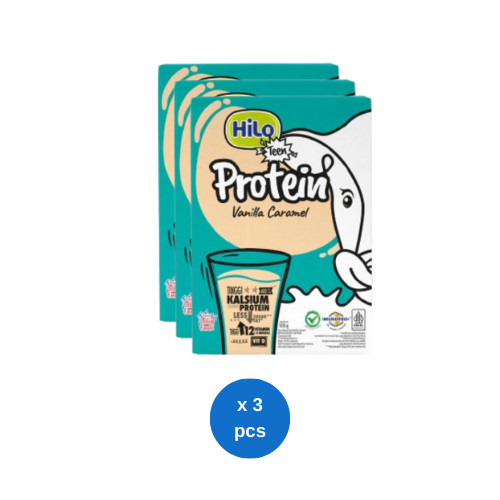 HiLo Teen Protein Vanilla Caramel 500gr x 3 pcs