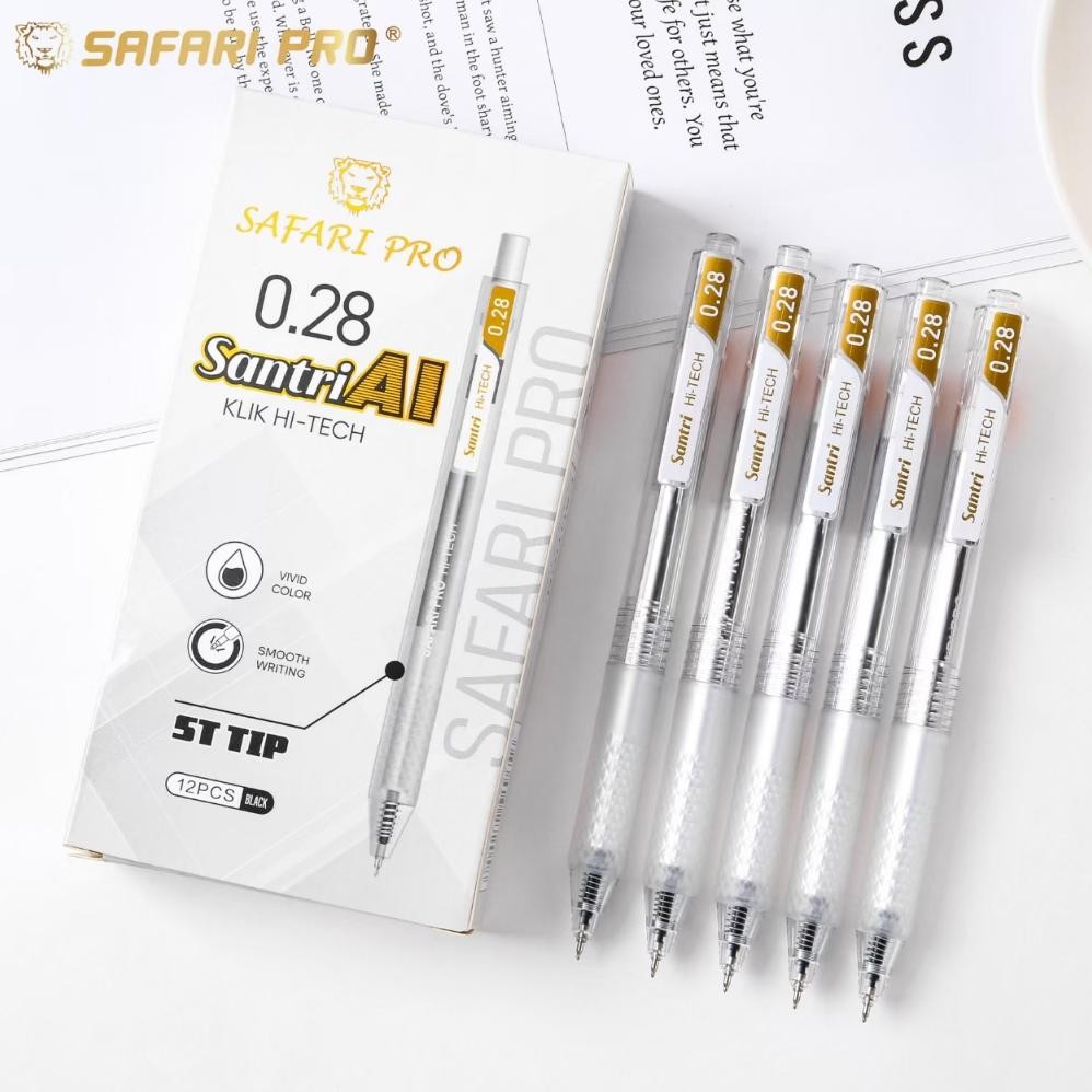 

Cod Bulpen Pulpen Ballpoint Bullpoint Pena Polpen Pen Gel Safari Brand Variasi Hitech Hi-Tech Hi Tech 0,28Mm Murah Meriah Bagus Gel Pulpen Gel Makna Original Safari Brand Na-138