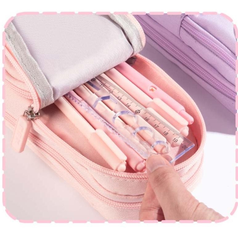 

Heatshrin Model 3D Korea Tas Sekolah Lucu / Tempat Pensil Anak-Anak Berkapasitas Besar / Tempat Pensil Gadis Karakter Berhias Mengkilap / Siswa Sekolah Dasar Tempat Pensil Tas Sekolah Lucu Kec-76