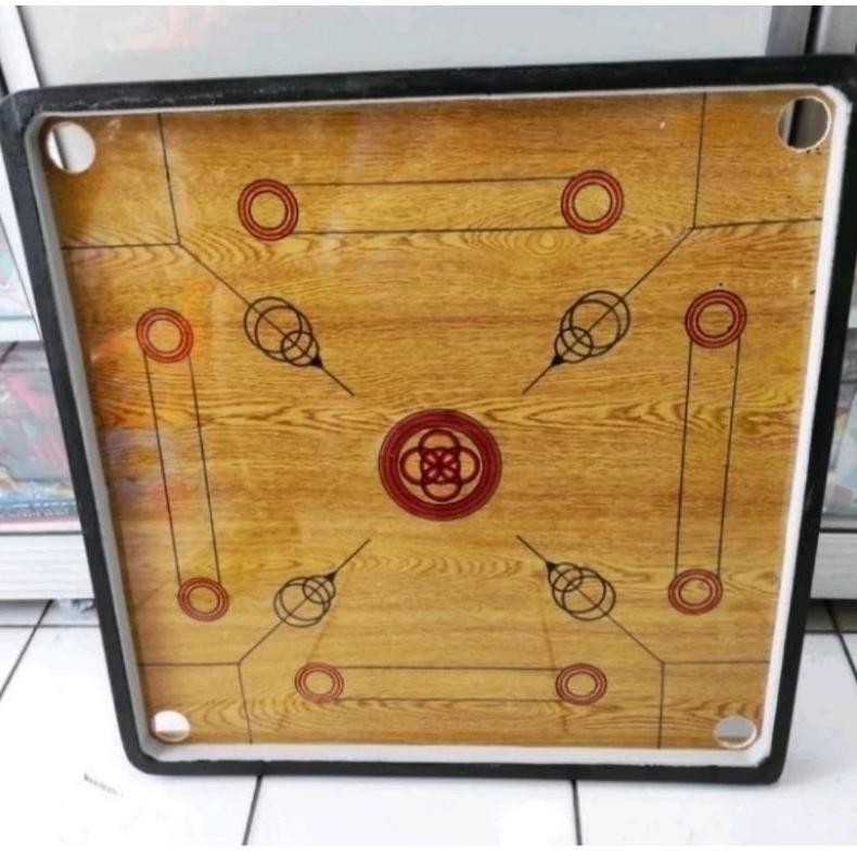 Fue-K5X20 Meja Karambol Super Besar Ukuran 90 Cm X 90 Cm Komplit Biji Dan Kristal Kerambol Meja Kara