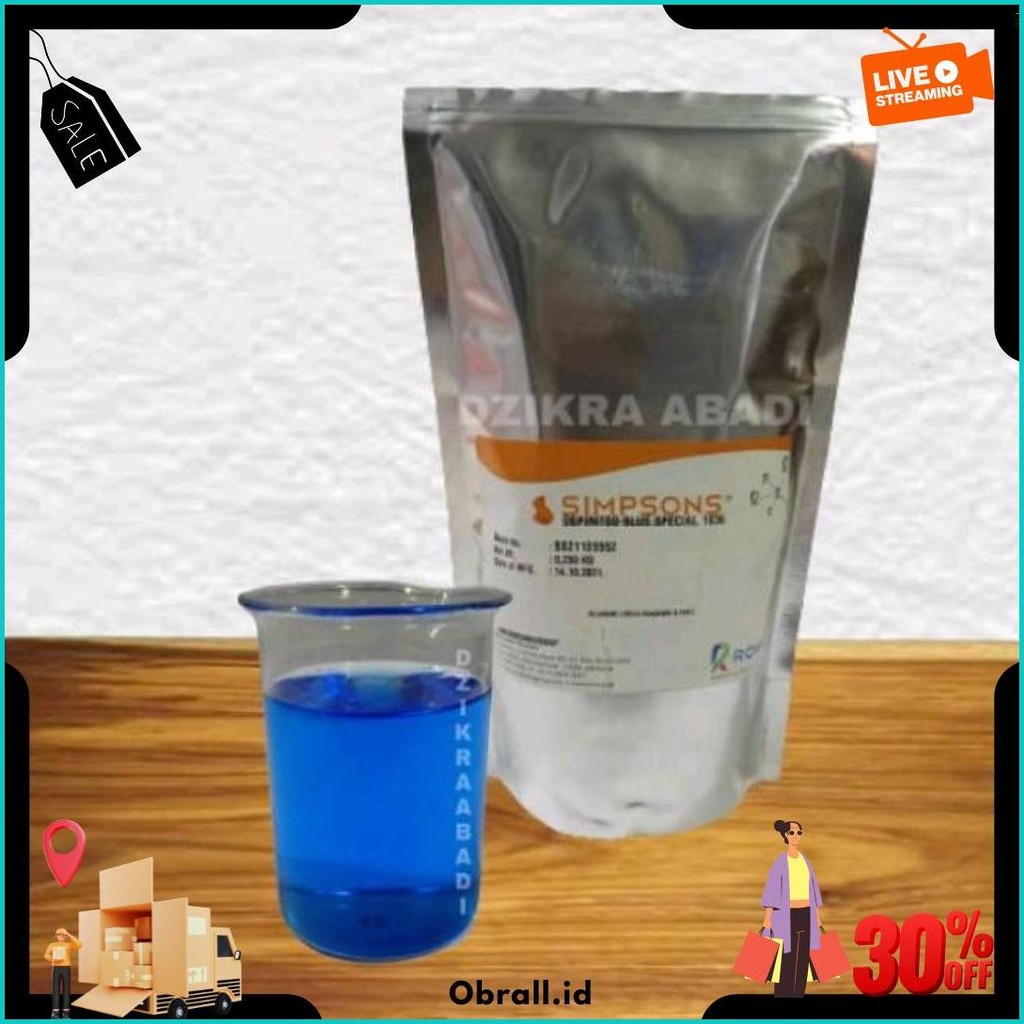 

Pewarna Minyak Biru Ospiritso Blue Special 1636 25 Gr Terlaris