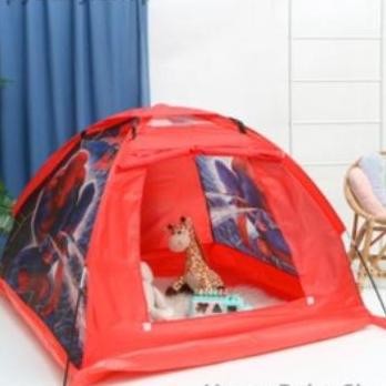 Mainan Tenda Camping Anak Bermain Berkemah motif Spiderman