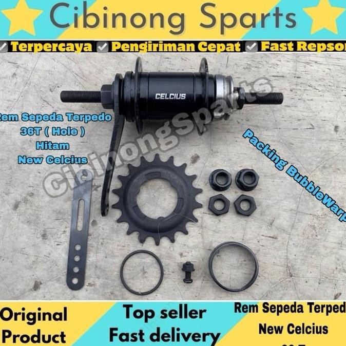Promo Hub Nap Rem Terpedo Torpedo 36T Hole Sepeda BMX Fixie Ontel New COD