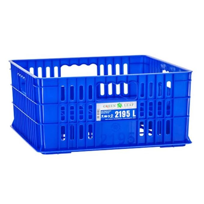 Green Leaf 2195 L Container Gelas 25 Sekat Krat Plastik Lubang Holes