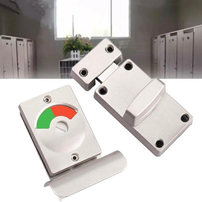 Grendel Indikator untuk Toilet Partisi Dengan Sekrup /Grendel Sliding Stainless/Kunci slot jendela p