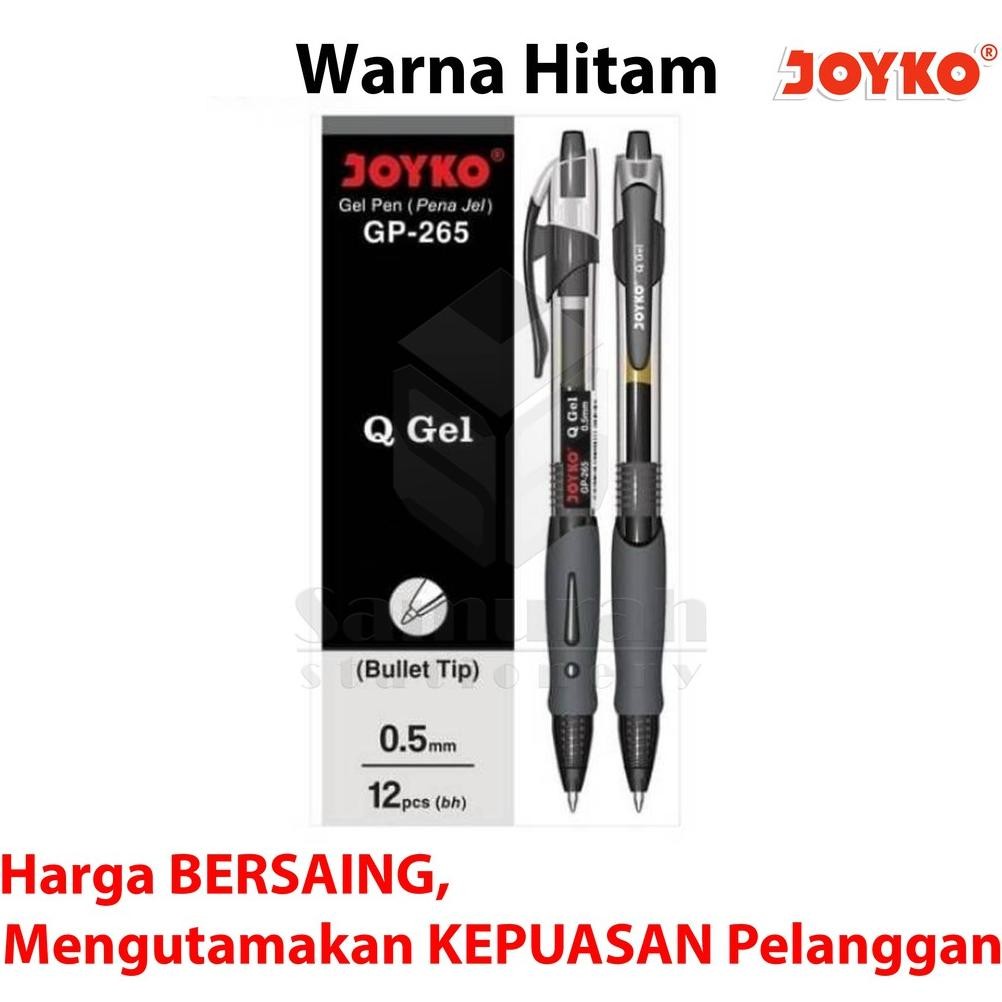 

Promo..!!! Gel Pen Joyko Q Gel Gp 265 / Gelpen Qgel Gp-265 0.5 Mm / Pulpen Jk Gp265 Hitam Biru Merah Cetek Adi-67
