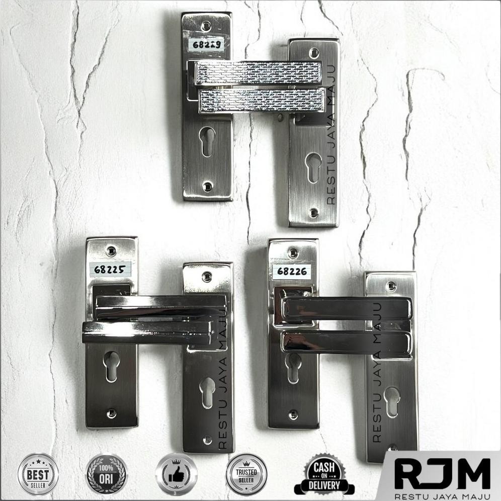 Muller Gagang Handle Kunci Pintu Tanggung M Pegangan Pintu Rumah Door Set Stainless