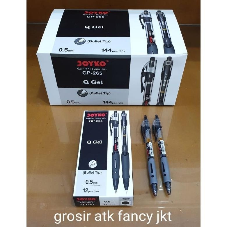 

Hot ( 12 Buah ) Gp 265 Pulpen Pen Pena Gel Joyko Gp-265 Nt An Q Gel 0.5 Mm Ke-21