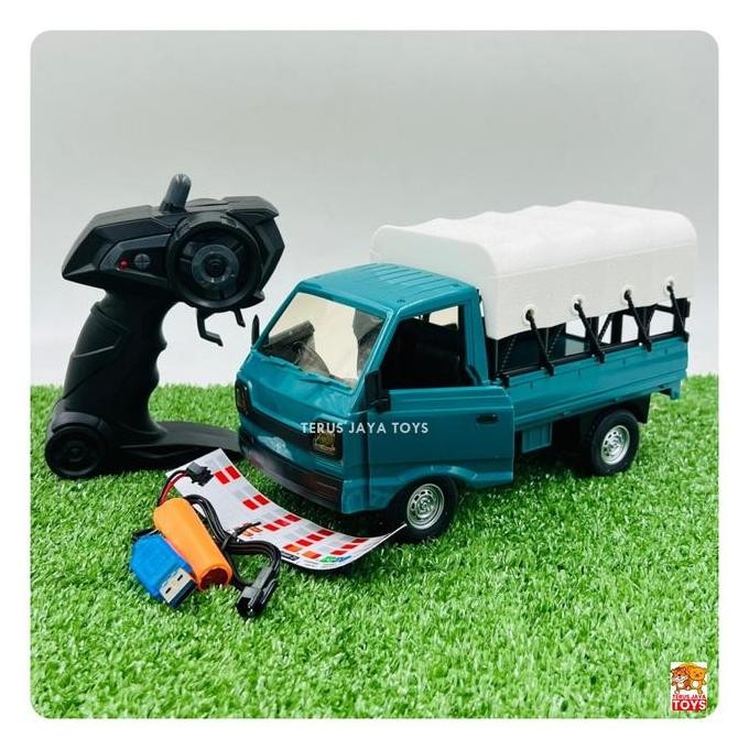 MAINAN ANAK MOBIL REMOTE CONTROL SKALA 1:16 CARGO TRUCK PICK UP TENDA