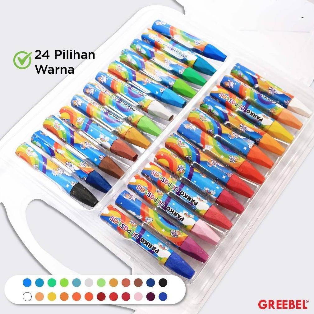 

Special Parko Crayon 24 Warna / Oil Pastel 24 Warna / Krayon 24 Warna Ng-65