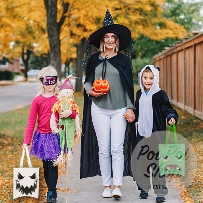 

CR - Tas PVC Souvenir Halloween Trick Or Treat Shopping Goodie Bag Haloween TERLARIS