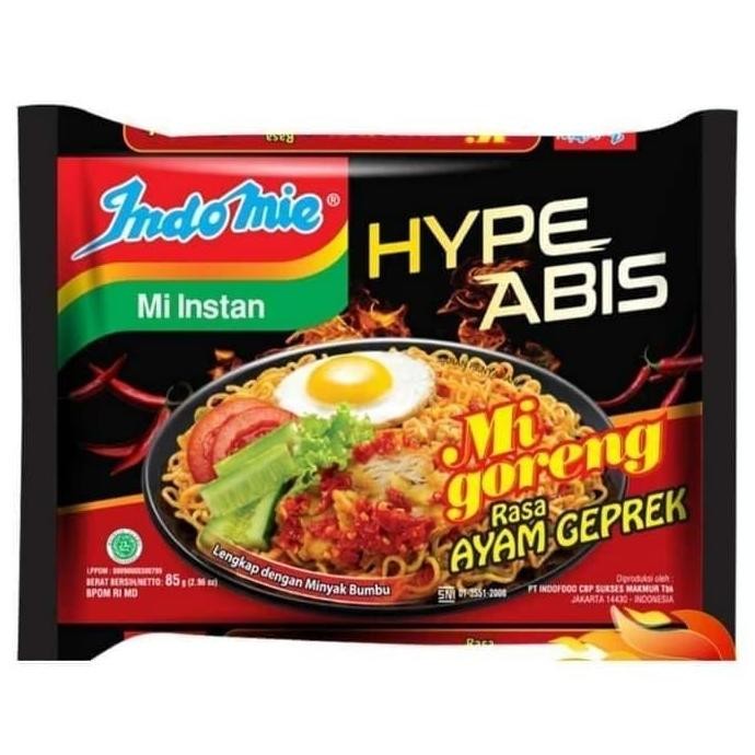 

Indomie hype abis ayam geprek 85gx5pcs