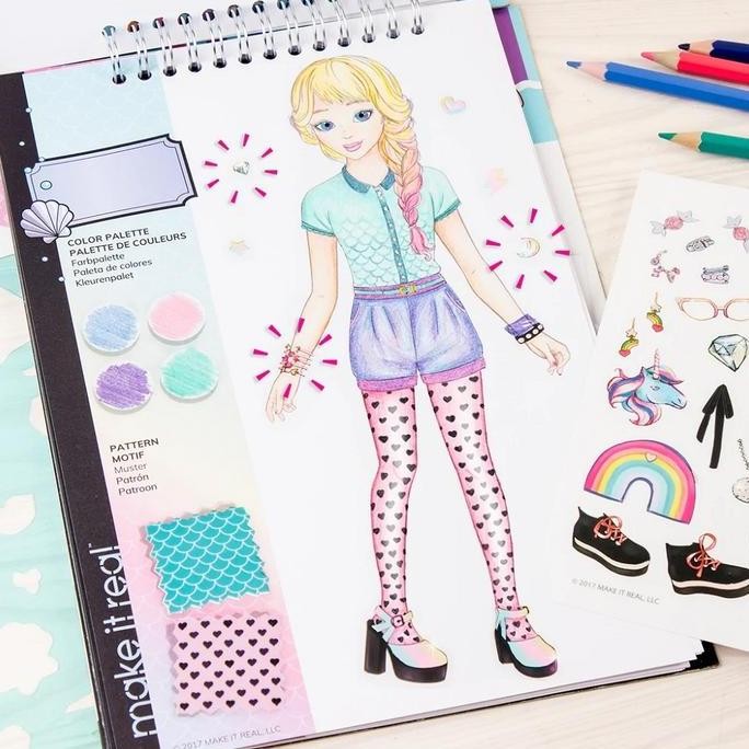 MAKE IT REAL SET SKETCHBOOK PASTEL POP