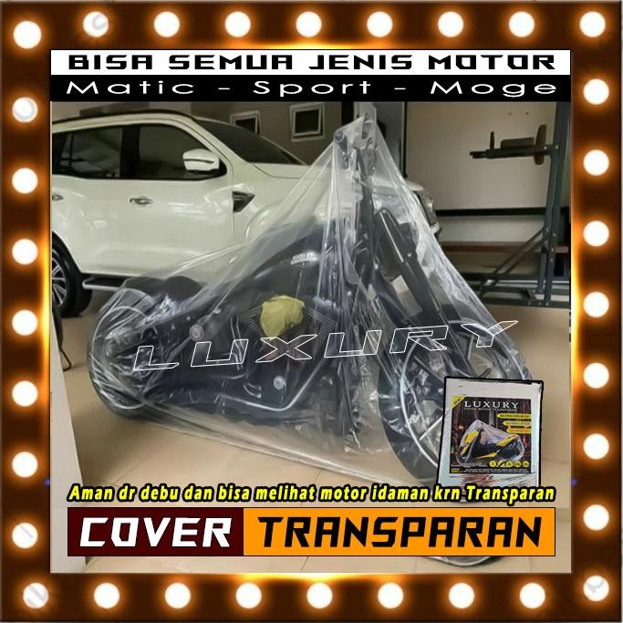 Bf888S Cover Sarung Motor Plastik Transparan Anti Air 1C Vespa Beat Vario Nmax Xmax King Klx Ninja R