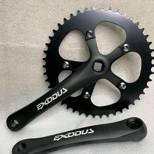 Fue-K5X20 Crank Single 46T Fixie Bmx Exodus Crank Fixie Crank Sepeda Fixie Exodus Crank Exodus Singl