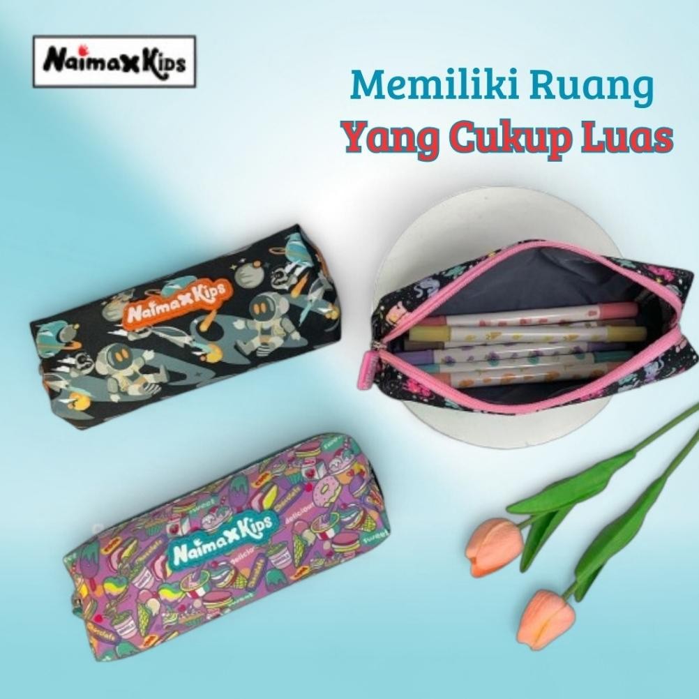 

Heatshrin Pencil Case Custom Nama | Naimax Kids Pencil Case Premium Laki Laki Perempuan Alat Pencil Stationery Tulisl Aa-68