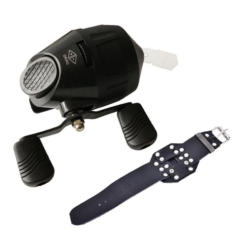 Kuke Reel Ketapel Ikan Hitam/Reel Ketapel Ikan/Katapel Ikan Siap Pakai/Paser Ketapel Ikan/Pancing Ke