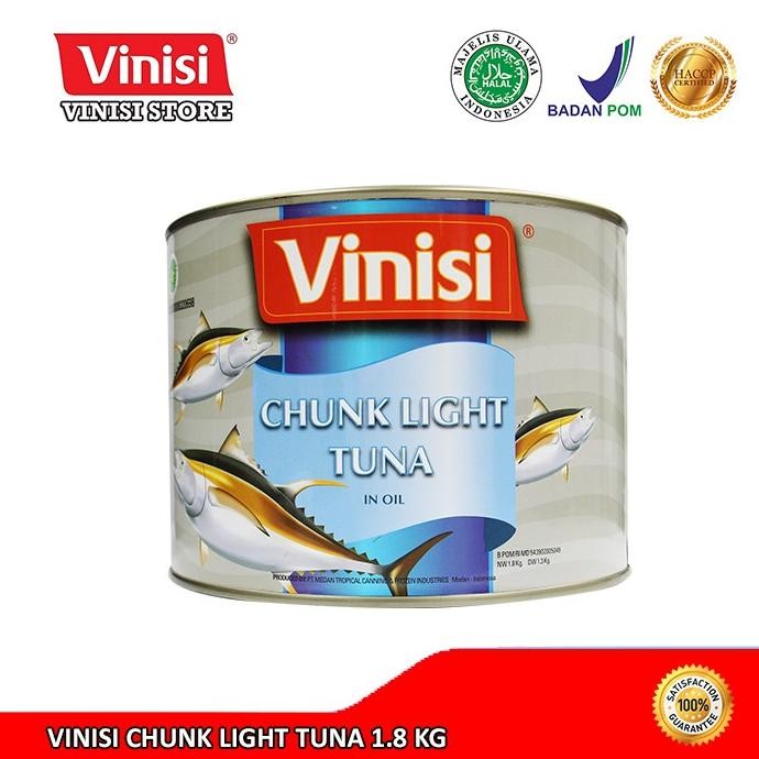 

TERMURAH Vinisi Tuna Kaleng dalam Minyak 1.8 Kg / Tuna Kaleng / Ikan Tuna Siap kirim