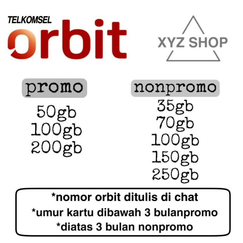 Paket Kuota Orbit
