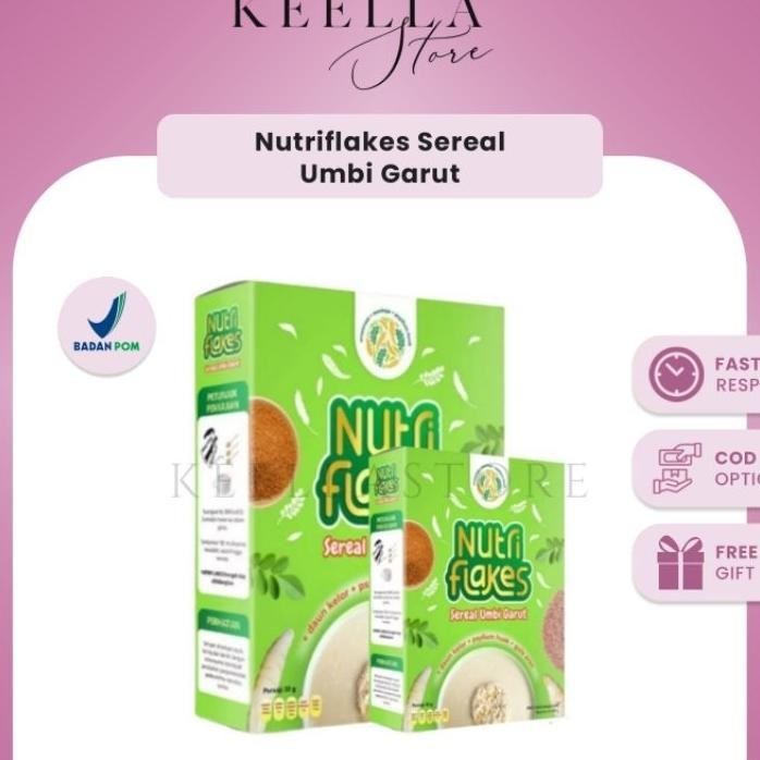 

Nutriflakes Sereal Kesehatan Sehat Cereal Umbi Garut Asam Lambung Gerd Energen