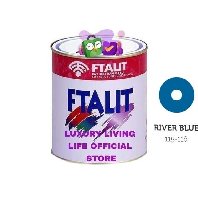 Cat Minyak FTALIT 116 River Blue 1kg Cat kayu besi solvent kilap