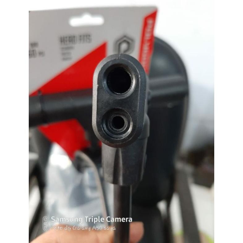 Original POMPA LANTAI SEPEDA / FLOOR PUMP POLYGON STEEL STX DUAL HEAD 160 psi pompa angin /ban seped