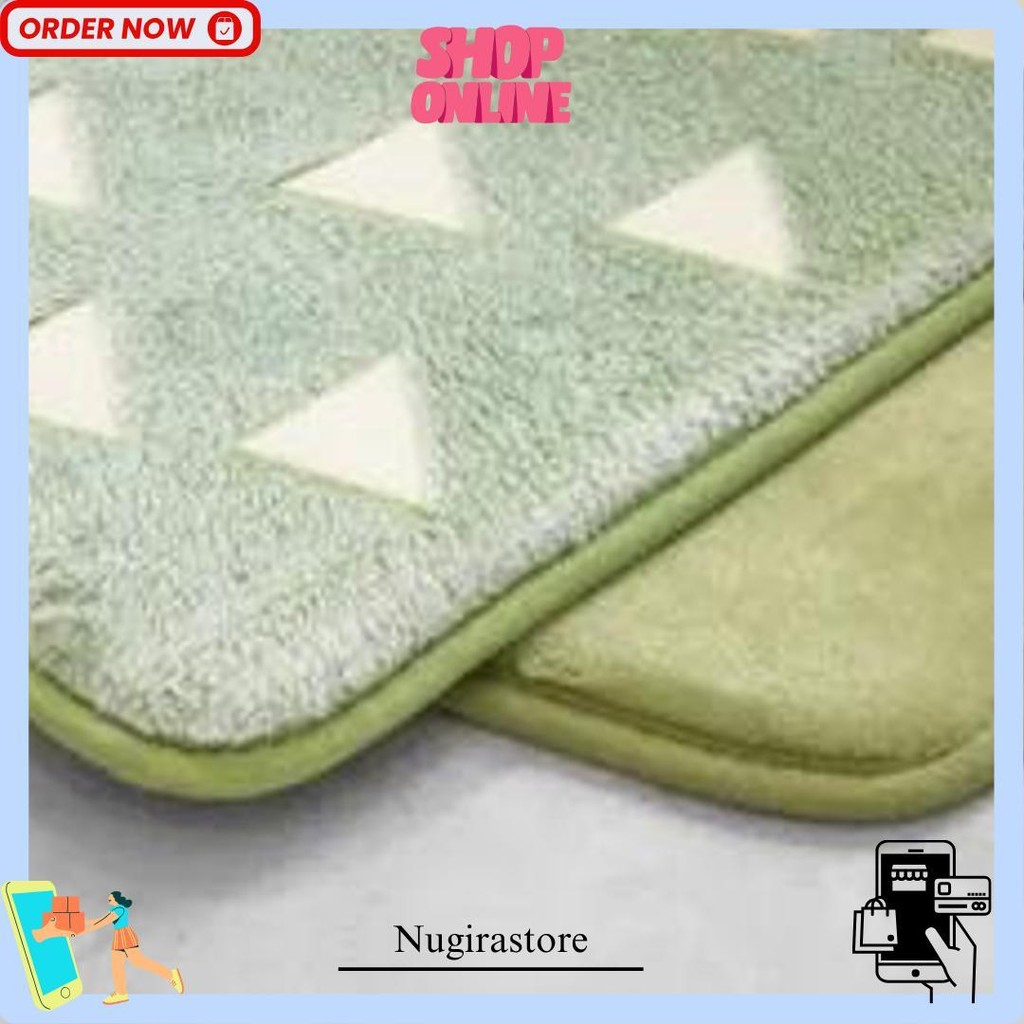 Ace Hardware Keset Kamar Mandi Bathmat Bata Empuk Set 2Pcs 40 X 60 Cm Cod