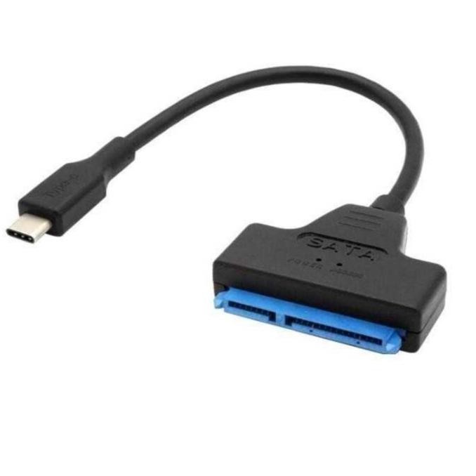 DT100 }} Kabel HDD SSD Adaptor SATA ke USB Type C 15cm