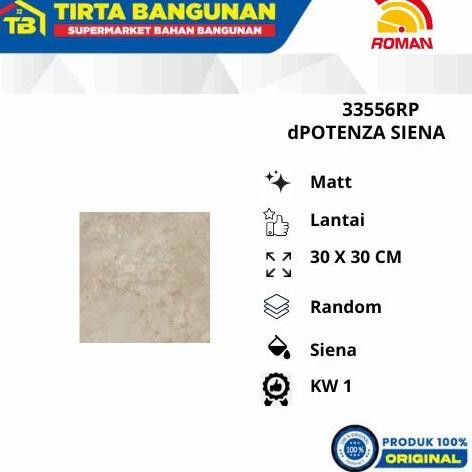 ROMAN KERAMIK 30 X 30 CM 33556RP dPOTENZA SIENA KERAMIK LANTAI KW1