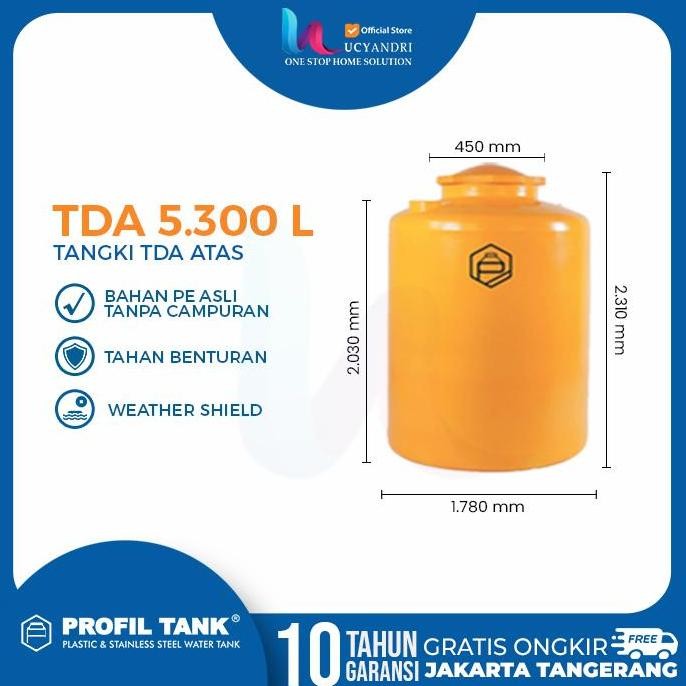 4 Unit Toren Air Profil Tank TDA 5300 L