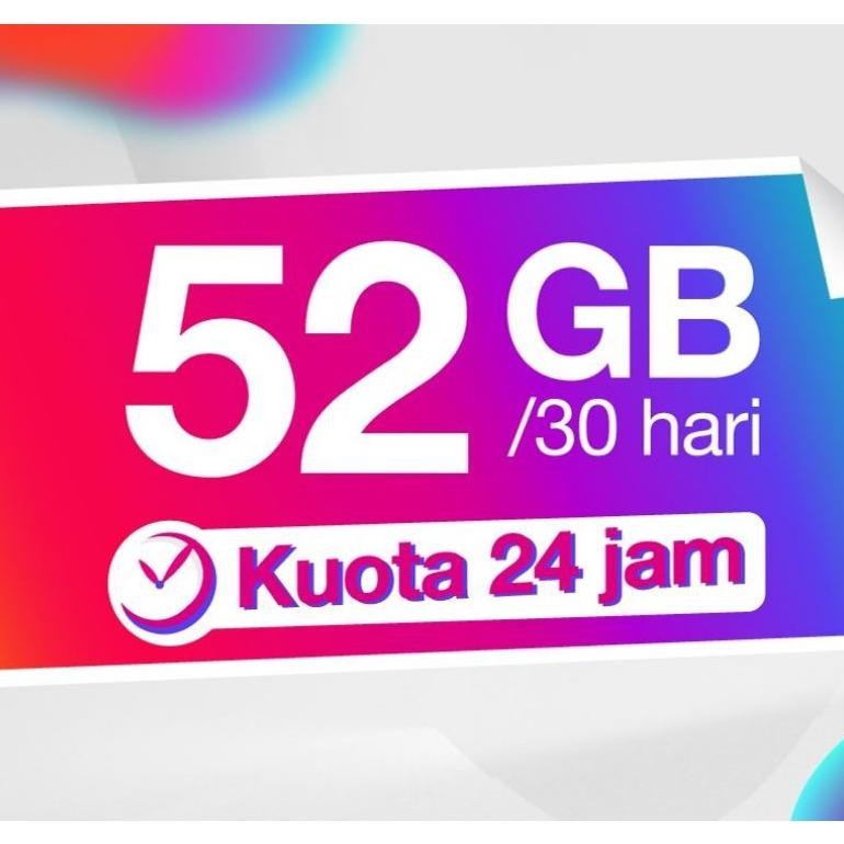 Kuota Tri 52Gb 52 Gb Unlimited Youtube 24Jam Reguler Nasional  Data Three 3 90Gb 150Gb 500Gb 22Gb 42