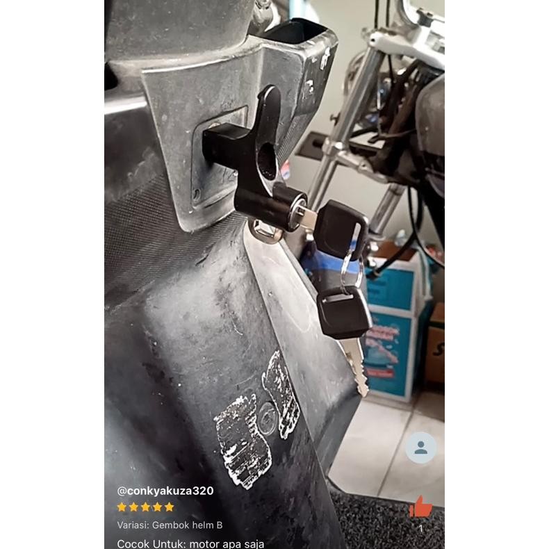 Promo Promo Gembok Helm Anti Maling Kunci Helm Motor Anti Kunci Pengaman Helm Motor Helm Motor Anda 
