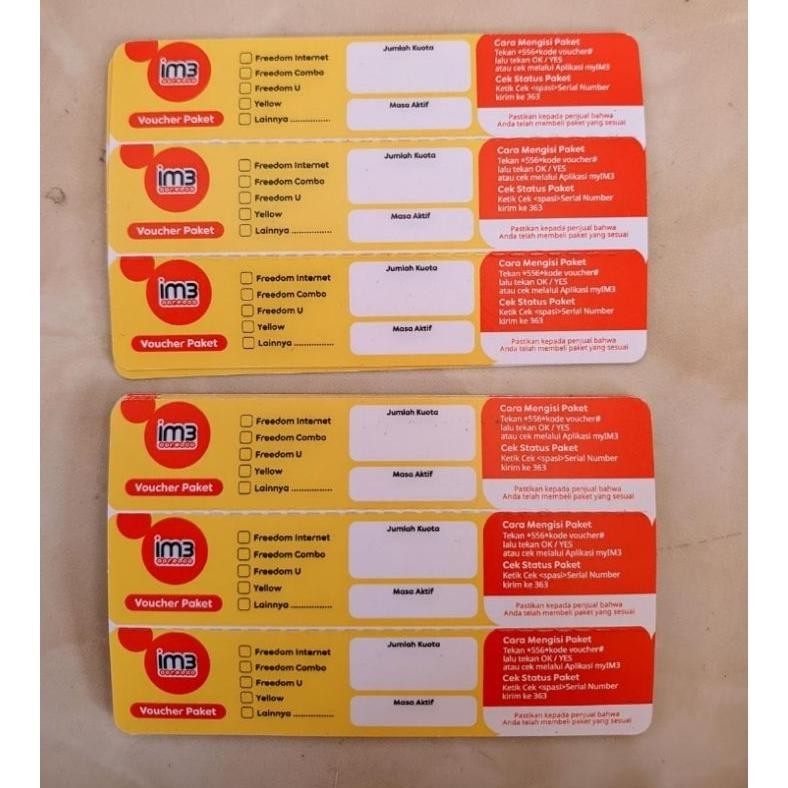 150 Sn Voucher Kosong Indosat