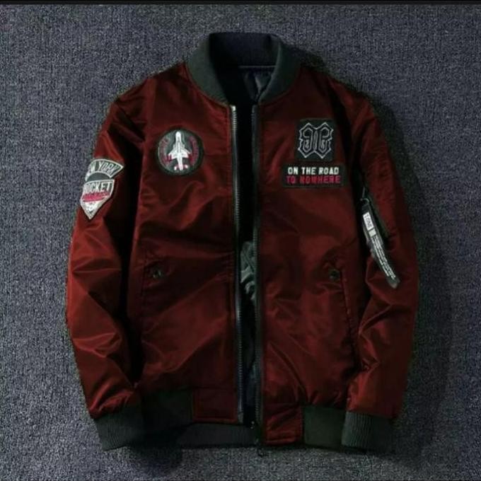 Jaket Bomber Pria Simple Polos jaket anti air dan angin jaket parasut anti air pria jaket cowok terb