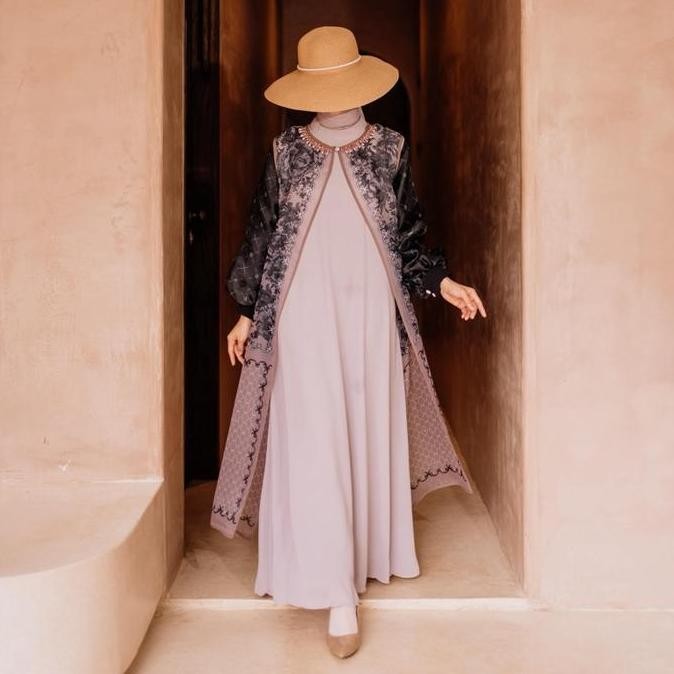 Nabila Dress by EFER SYARI | Dress Mewah | Dress Set Inner Outer | Dress Organza | Gamis Kondangan S