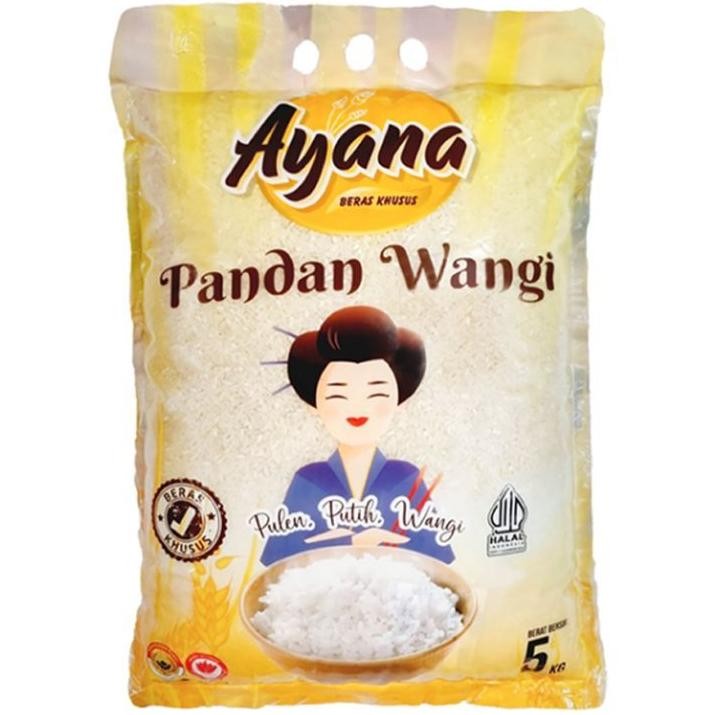 

Ayana Beras Special Khusus Pandan Wangi 5Kg 5 Kg Legit Pulen Wangi Super Slyp High Export Quality Rice Sawit Grab Gojek Gosend Instant Bandung Putih Tanpa Pemutih Halal Bulir Panjang Long Grain Wangi Pandan Authentic Original Best Seller Sale Promo Viral