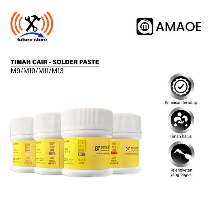 Amaoe M9/M10/M11/M13 Timah Pasta - M9 217C - M10 183C - M11 138C - M13 190C / Timah Cair / Jump wire