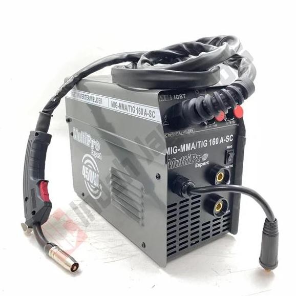 MULTIPRO MIG-MMA-TIG 160 A-SC Mesin Las Argon CO2 Tanpa Gas Flux CO