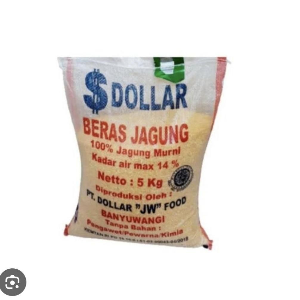 Beras Jagung Dollar Asli Jw Dolar 5Kg ( Sak )