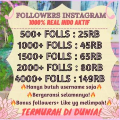 Followers Instagram Tiktok Ig Aktif Indonesia