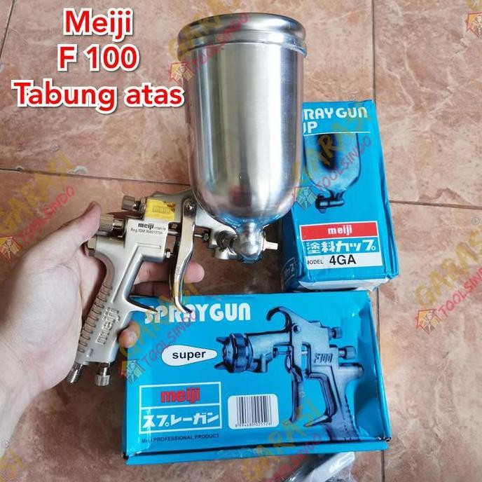 spray gun Meiji F100G tabung atas spraygun meiji F 100 spet alat cat KAR