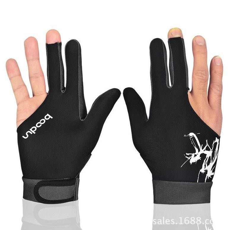 Flash Sale Boodun Sarung Tangan Biliar Lycra/3 Jari Kiri Sarung Tangan Biliar Profesional/Sarung Tan