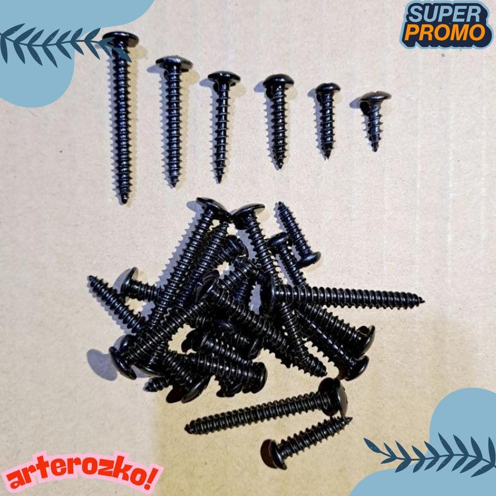 Diskon Kemerdekaan 10Pcs Baut Sekrup 4Mm Sekrup Speaker / Grill Box Speaker Hitam