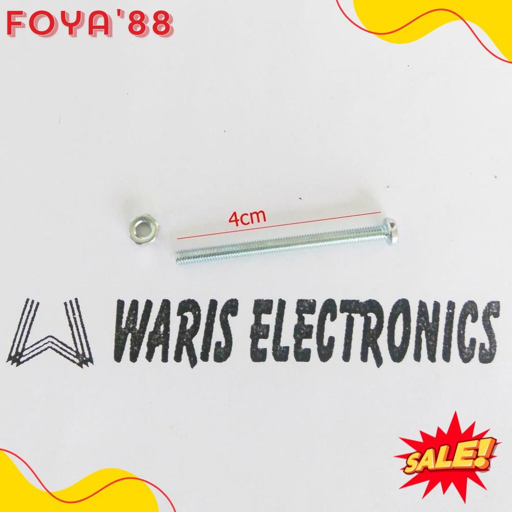 Diskon Up To 70% Baut 3Mm Panjang 4Cm Plus Mur 10 Set