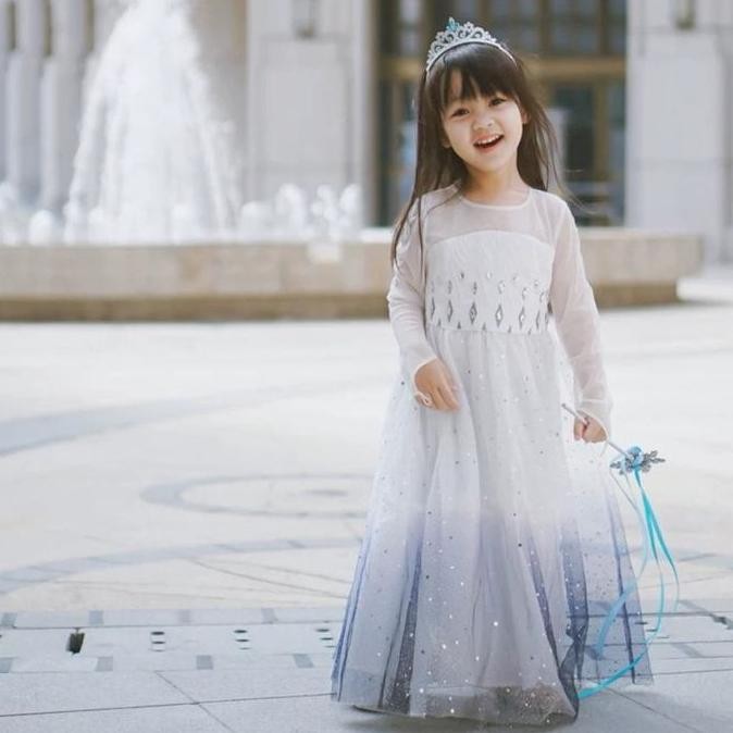 TERLARIS Frozen 2 elsa white dress