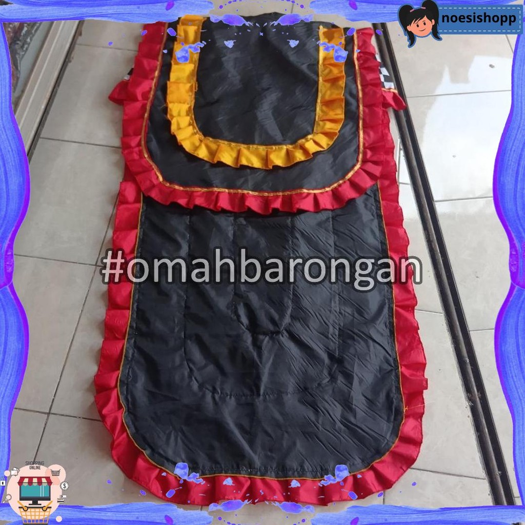 Kemul Barongan Anak SD Pentas Dewasa Warna Biru Hitam Merah Kuning Hijau Cuci Gudang