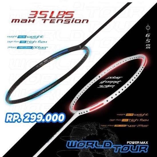 RPS RAKET BADMINTON POWERMAX WORLD TOUR ORIGINAL